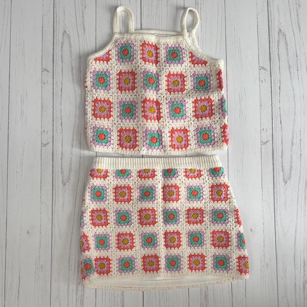 Colorful Crochet Kids set